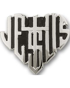 Jesus Heart 1044V - 1 x 1 1/8 Visor Clip