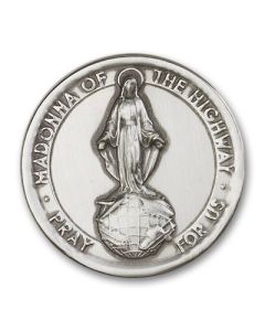 Our Lady of the Highway 1065V - 1 7/8 x 1 7/8 Visor Clip
