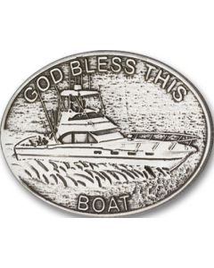 God Bless This Boat 1078V - 1 1/2 x 1 7/8 Visor Clip