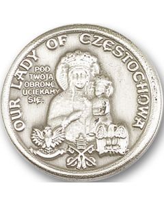 Our Lady of Czestochowa 1079V - 1 x 1 1/8 Visor Clip