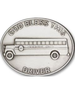 God Bless This Bus Driver 1084V - 1 1/2 x 1 7/8 Visor Clip