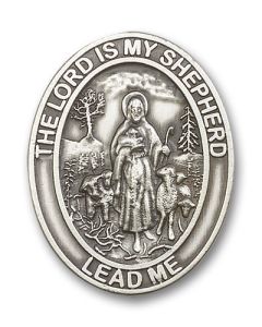 Lord Is My Shepherd 1090V - 1 5/8 x 1 1/4 Visor Clip