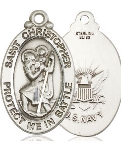 St Christopher Navy 1175--6 - 1 1/8 x 1 1/4