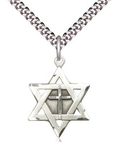 Star of David w/ Cross 1210Y - 7/8 x 5/8