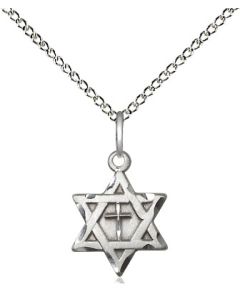 Star of David w/ Cross 1211Y - 1/2 x 3/8