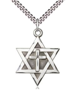 Star of David w/ Cross 1212Y - 1 1/4 x 7/8