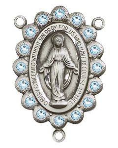 Miraculous 2009CTR - 7/8 x 1/2 Rosary Center