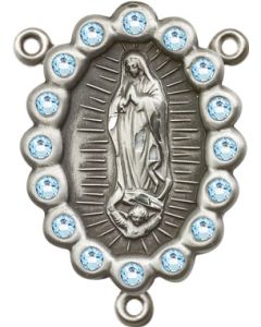 Our Lady of Guadalupe 2010FCTR - 1 1/8 x 3/4 Rosary Center