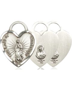 Our Lady of Guadalupe Heart 3208 - 3/4 x 5/8