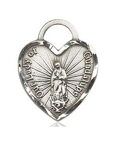 Our Lady of Guadalupe Heart 3408 - 5/8 x 1/2