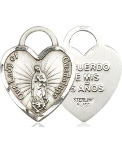 Our Lady of Guadalupe Heart 3409 - 5/8 X 1/2