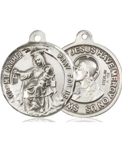 Our Lady of Mount Carmel Sacred Heart of Jesus 36-156/117 - 7/8 x 7/8