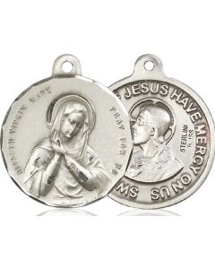 Blessed Virgin Sacred Heart of Jesus 36-164/117 - 7/8 x 7/8