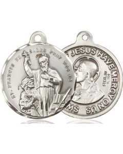 Saint Francis de Sales Sacred Heart of Jesus 36-184/117 - 7/8 x 7/8