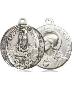 Our Lady of Fatima Sacred Heart of Jesus 37-191/117 - 1 x 1 1/8