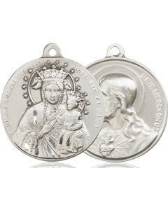 Our Lady of Czestochowa Sacred Heart of Jesus 39-155/117 - 1 1/8 x 1 1/4