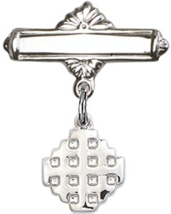 Jerusalem Cross Baby Badge - 4118/0730