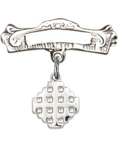Jerusalem Cross Baby Badge - 4118/0732