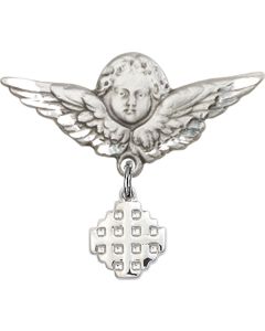 Jerusalem Cross Baby Badge - 4118/0733
