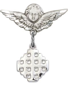 Jerusalem Cross Baby Badge - 4118/0735