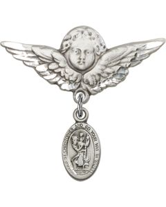 St Christopher Baby Badge - 4121C/0733