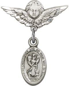 St Christopher Baby Badge - 4121C/0735
