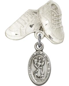 St Christopher Baby Badge - 4121C/5923