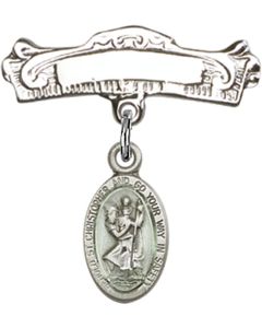 St Christopher Baby Badge - 4121EC/0732