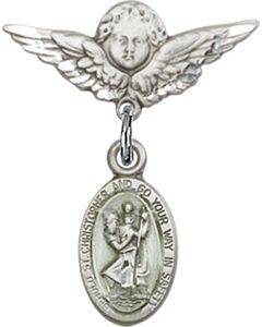 St Christopher Baby Badge - 4121EC/0735