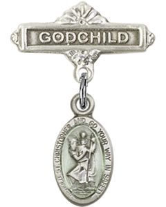 St Christopher Baby Badge - 4121EC/0736
