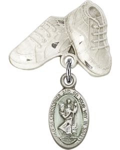 St Christopher Baby Badge - 4121EC/5923