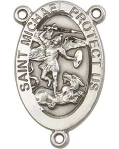 Saint Michael the Archangel 4123RCTR - 7/8 x 1/2 Rosary Center
