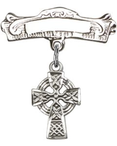 Celtic Cross Baby Badge - 4133/0732
