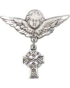 Celtic Cross Baby Badge - 4133/0733