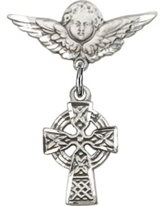 Celtic Cross Baby Badge - 4133/0735