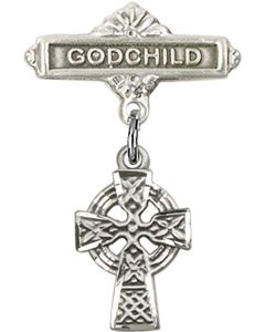 Celtic Cross Baby Badge - 4133/0736