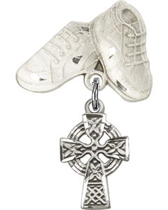 Celtic Cross Baby Badge - 4133/5923