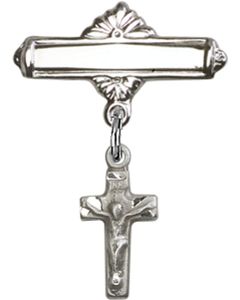 Crucifix Baby Badge - 4134/0730