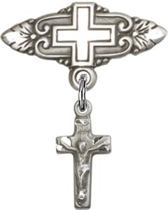 Crucifix Baby Badge - 4134/0731