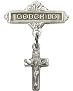 Crucifix Baby Badge - 4134/0736
