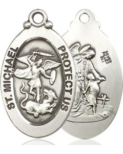 St. Michael the Archangel 4145R - 1 1/8 x 5/8