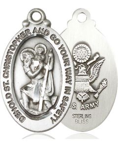 St Christopher Army 4145--2 - 1 1/8 x 3/4