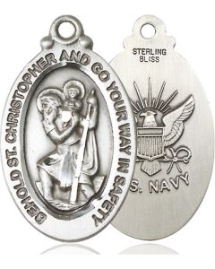 St Christopher Navy 4145--6 - 1 1/8 x 3/4