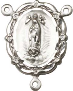 Our Lady of Guadalupe 4146FCTR - 7/8 x 5/8 Rosary Center