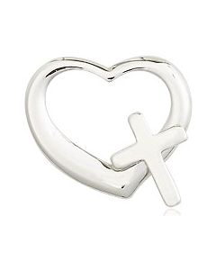 Heart Cross 4207 - 1/2 x 1/2