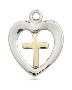 Heart Cross 4247 - 5/8 x 1/2