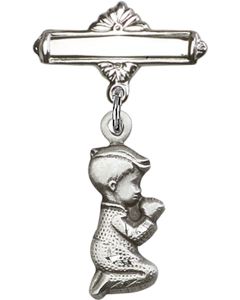 Praying Boy Baby Badge - 4263/0730