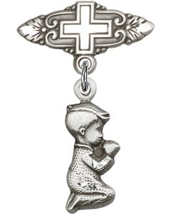 Praying Boy Baby Badge - 4263/0731