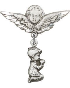 Praying Boy Baby Badge - 4263/0733