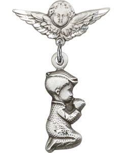 Praying Boy Baby Badge - 4263/0735